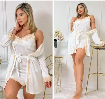 HERMOSA PIJAMA EN SEDA PARA DAMA